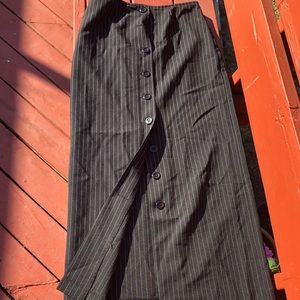 Striped workplace office type skirt